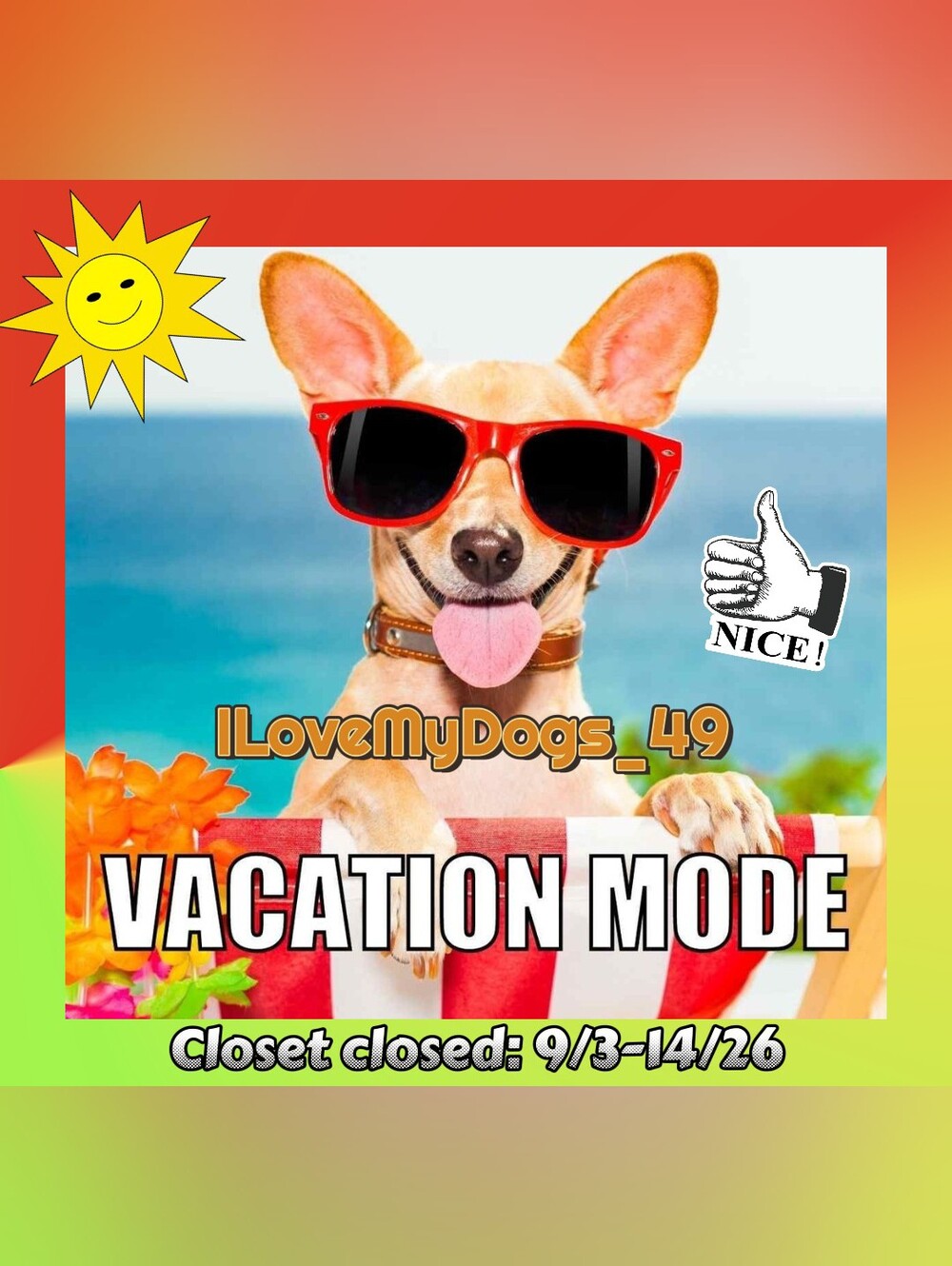 🌞ON VACATION!